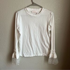 See by Chloe Lace Bell Sleeve Tee